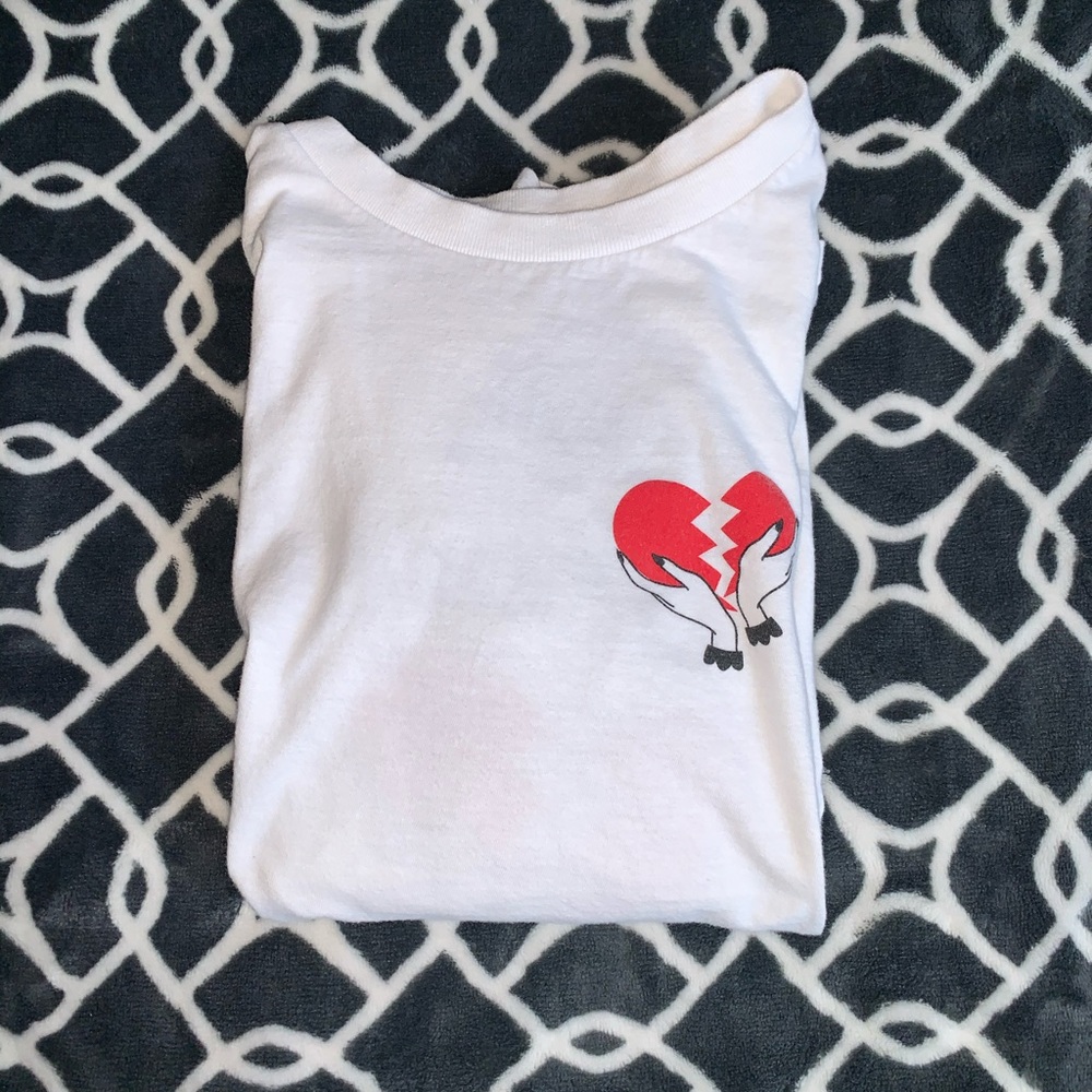 Zumiez heart breakers club white t shirt
